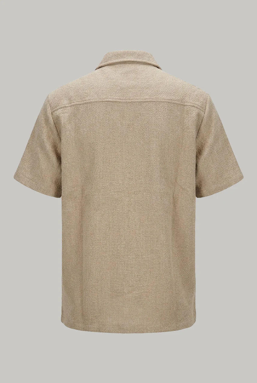 Bethnal Short Sleeve Shirt - Beige Marcel - Image 2