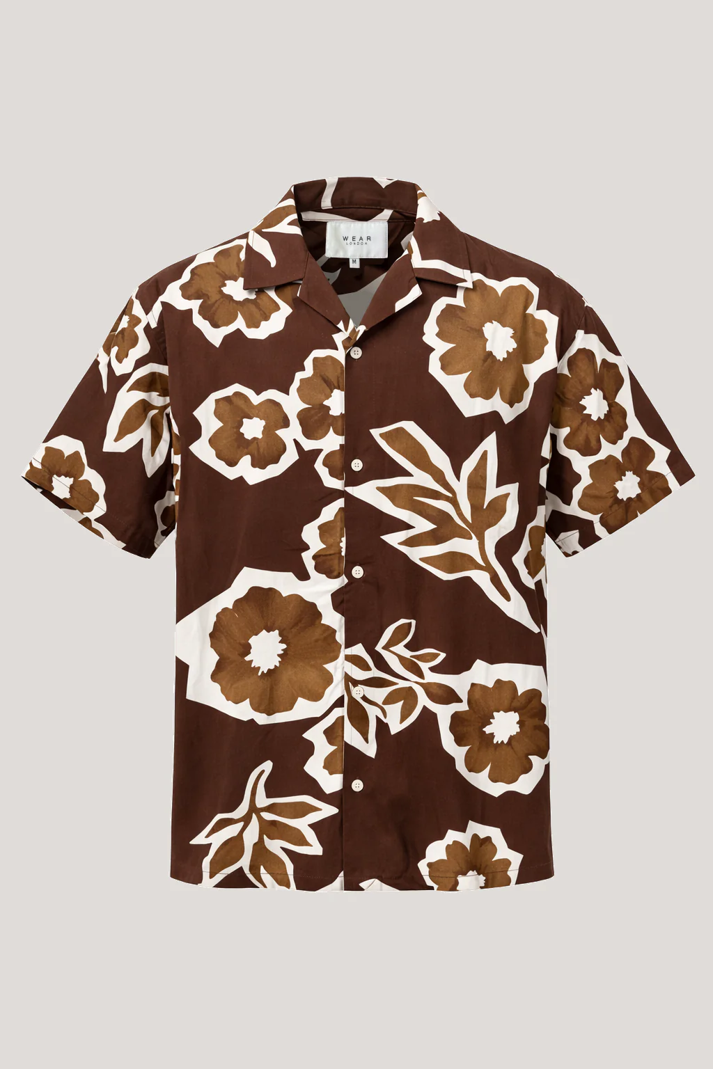 Dano Short Sleeve Shirt - Chocolate Flower