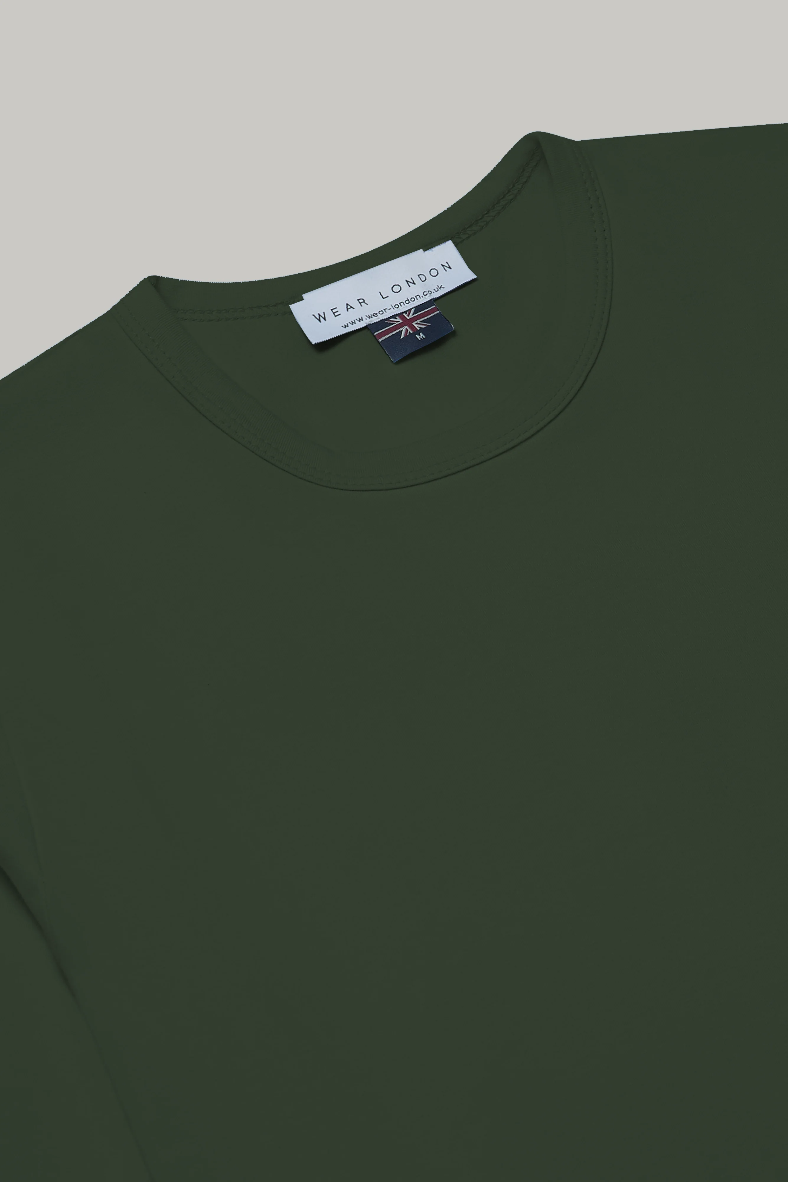 Hoxton Raglan Sleeve Fitted T-shirt - Bottle Green - Image 5