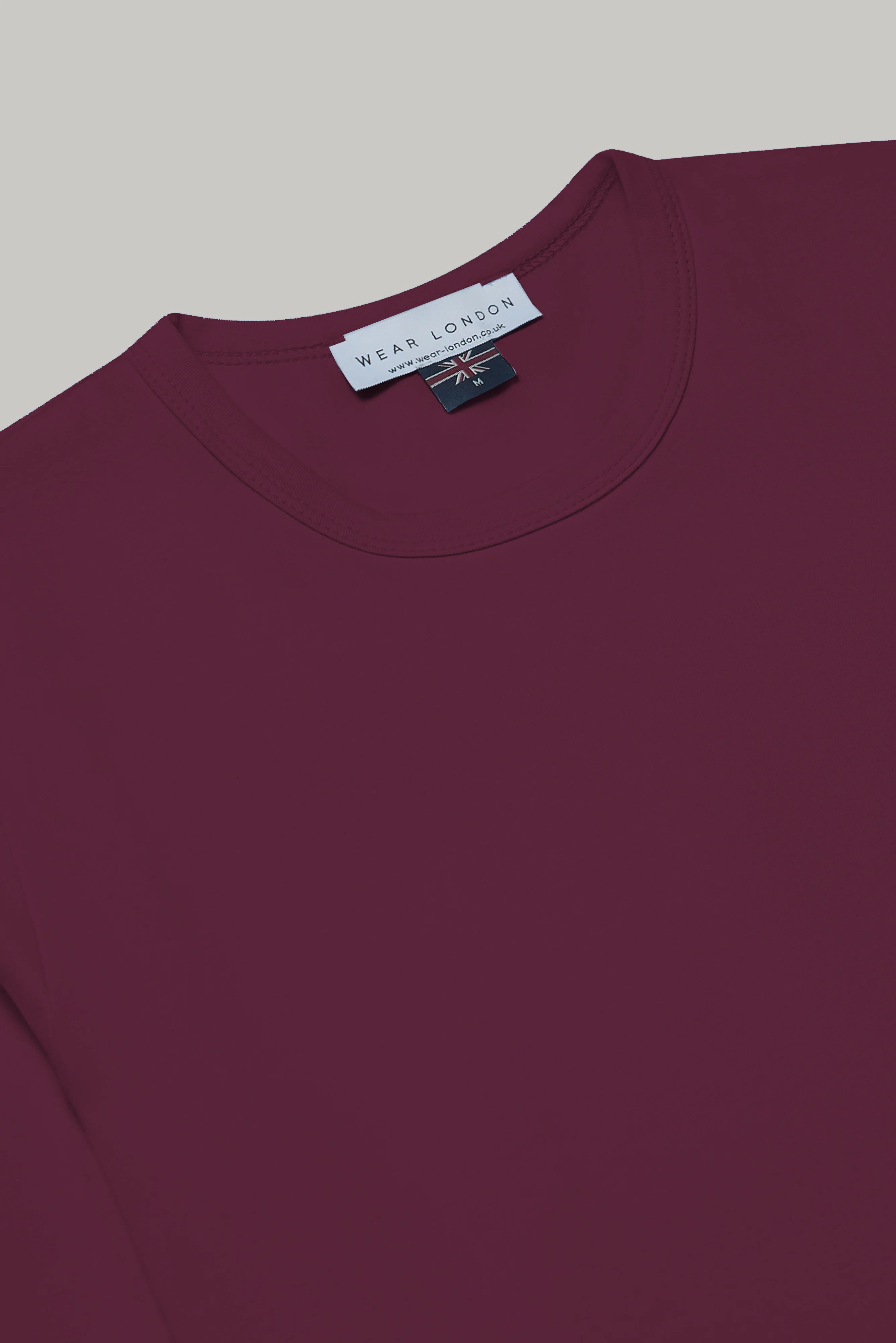 Hoxton Raglan Sleeve Fitted T-Shirt - Burgundy - Image 5