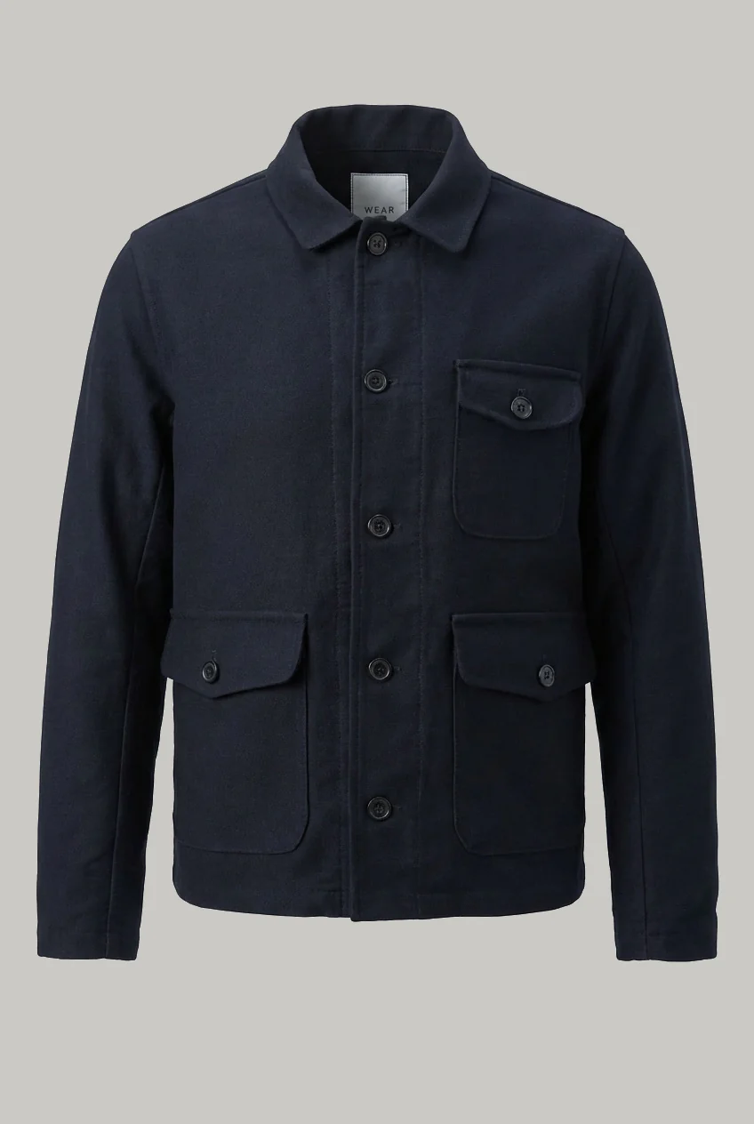 Lauchlan Shacket - Navy Moleskin