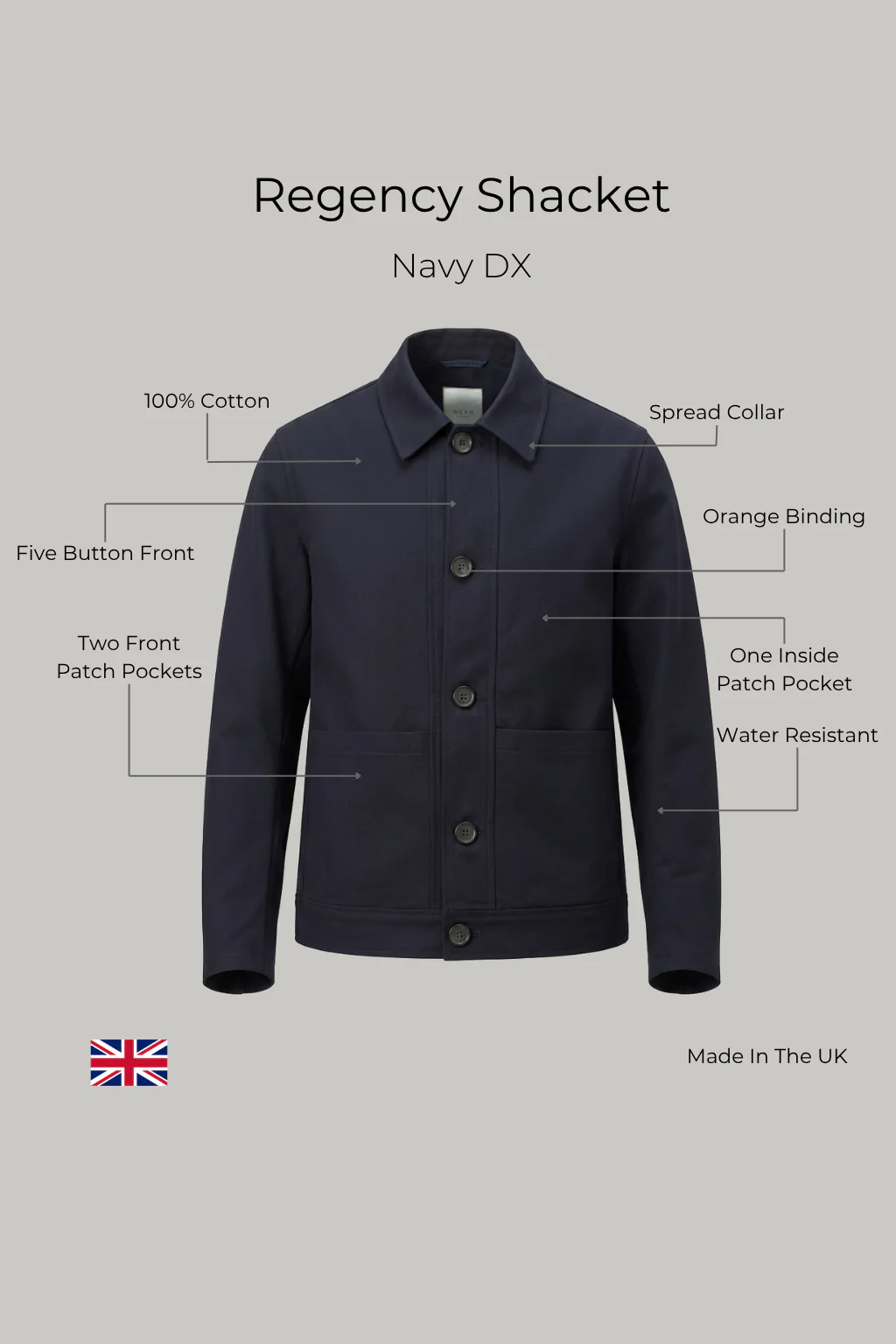 Regency Shacket - Navy Dx - Image 3