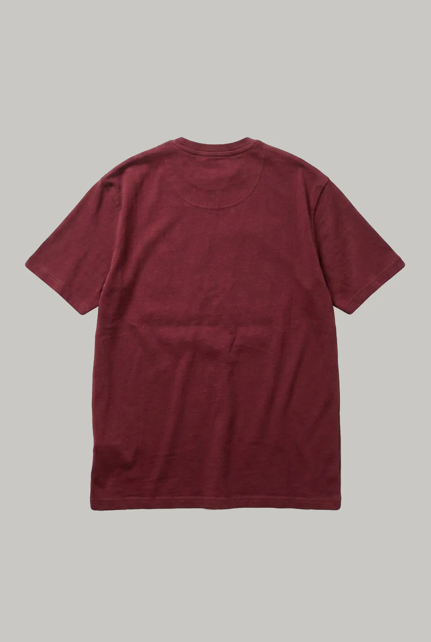Shane - T shirt - Burgundy - Image 2