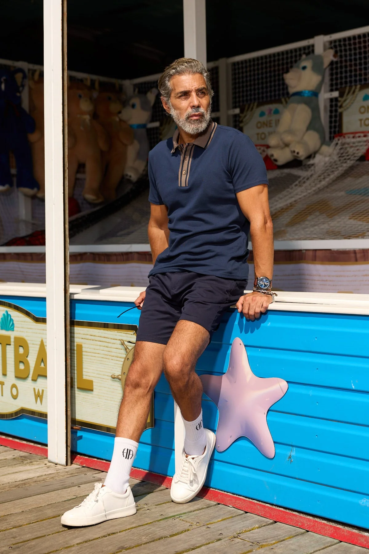 Thames - 3 Button Polo - Navy Pique - Image 3