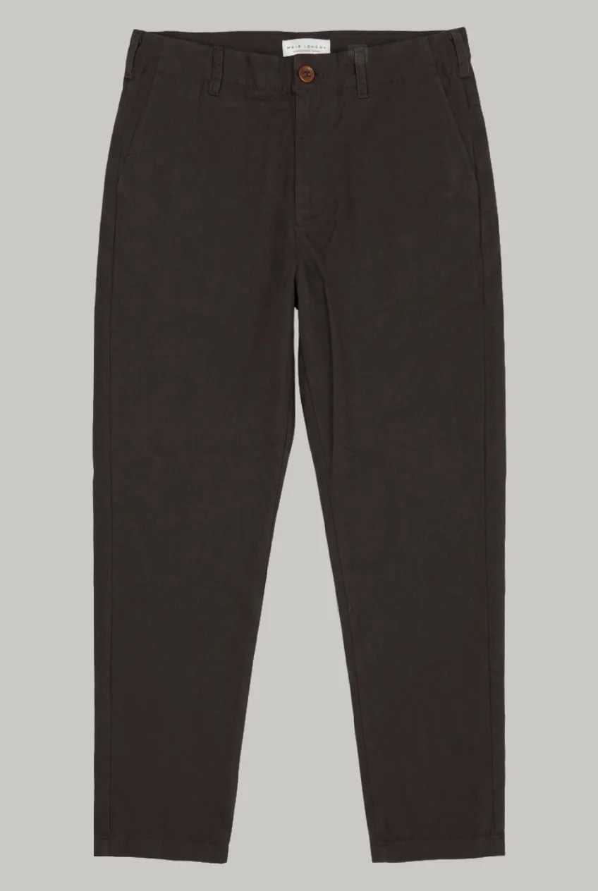 The Bermondsey - Cotton Linen Two Piece Suit - Chocolate - Image 9