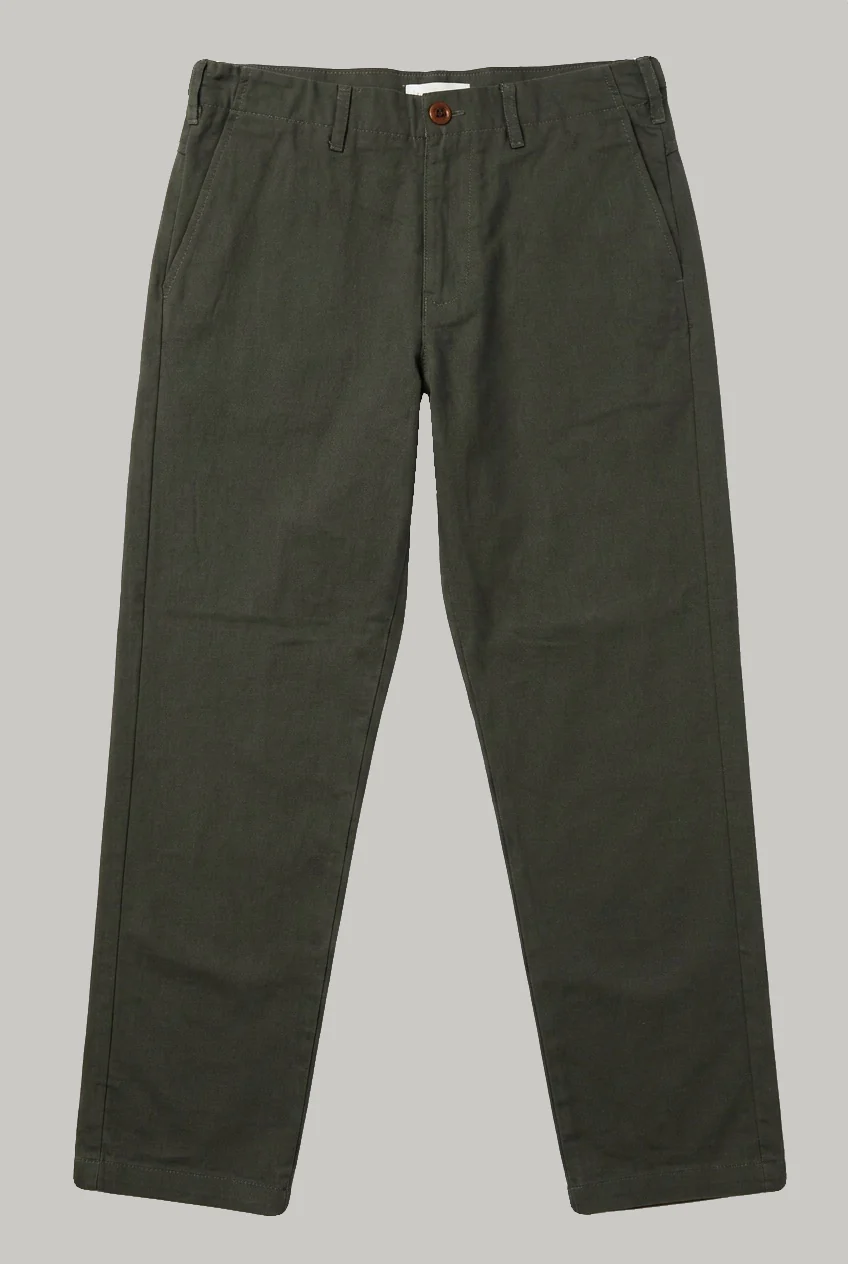 The Bermondsey - Cotton Linen Two Piece Suit -Olive - Image 8