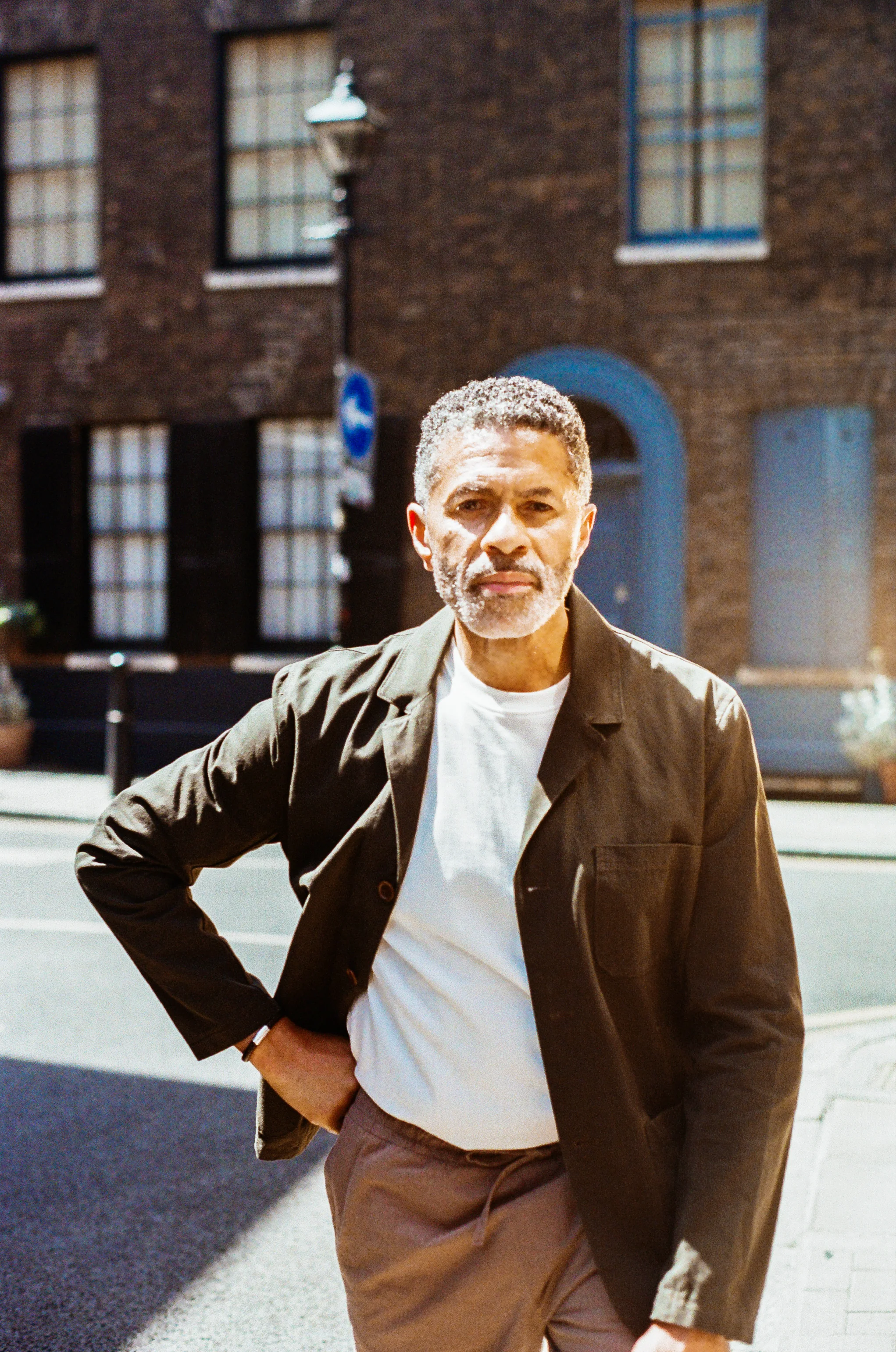 The Pearlman Casual Blazer - Olive Cotton Linen - Image 3
