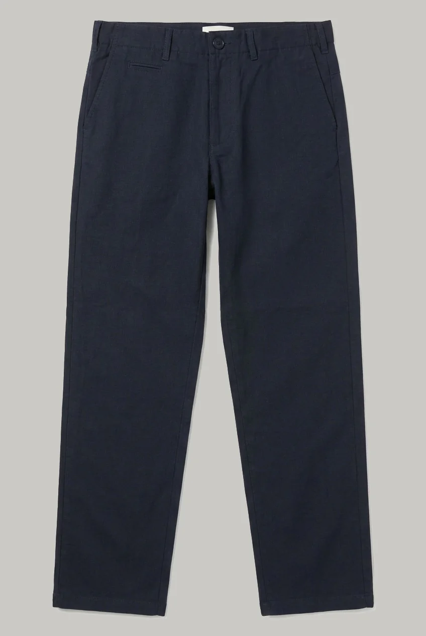 The Whitechapel - Cotton Linen Two Piece Suit - Navy - Image 6