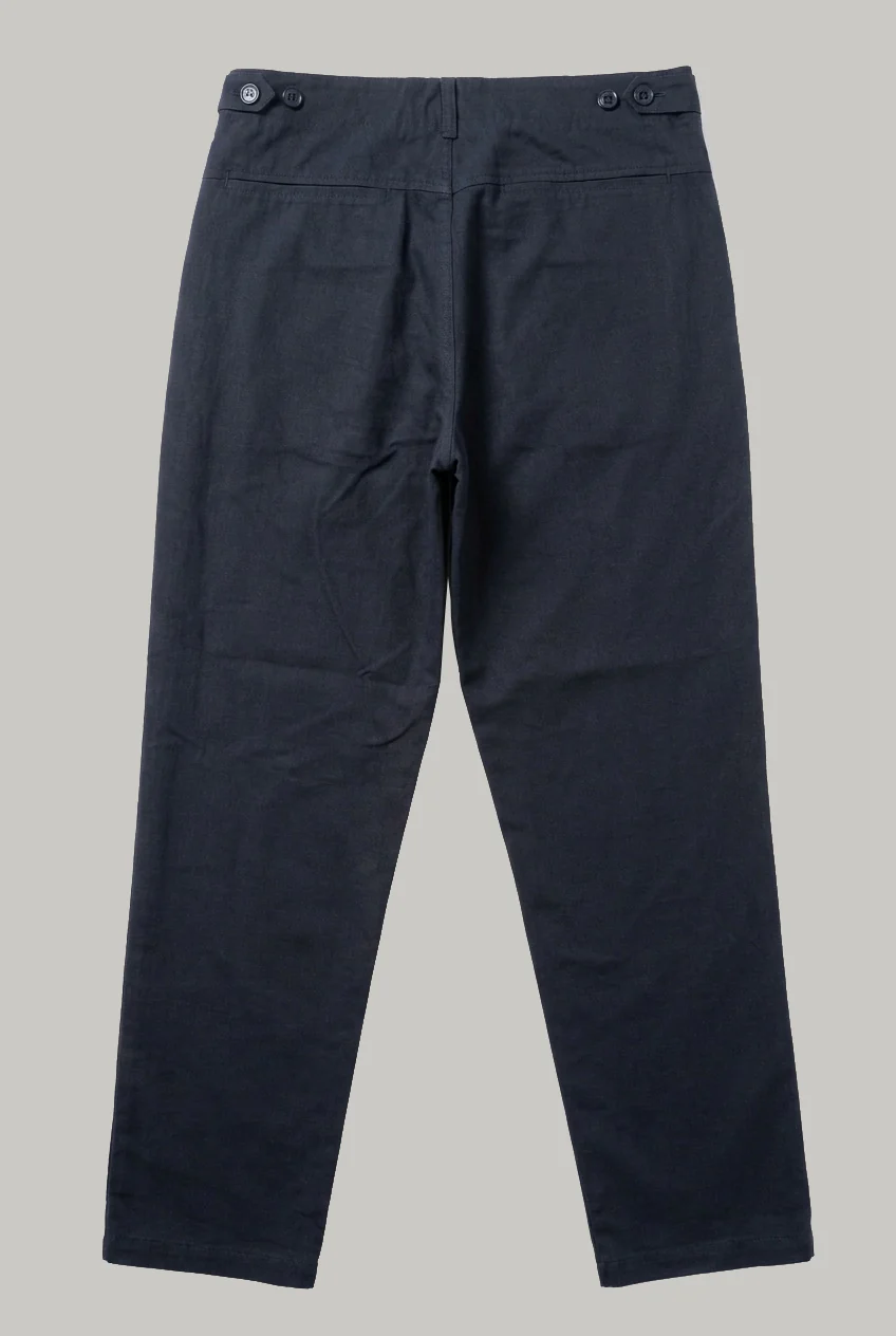 The Whitechapel - Cotton Linen Two Piece Suit - Navy - Image 7