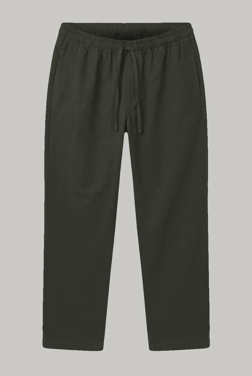 The Whitechapel - Cotton Linen Two Piece Suit - Olive - Image 4