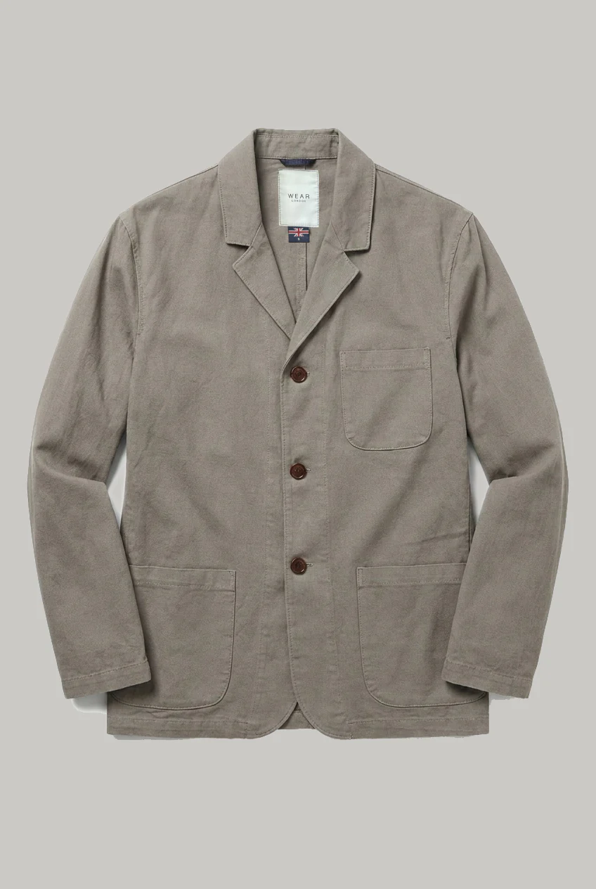 The Whitechapel - Cotton Linen Two Piece Suit - Stone - Image 2
