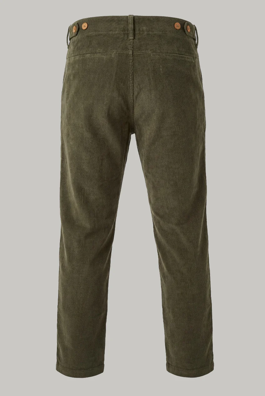 Wentworth Trouser - Olive Cord - Image 2